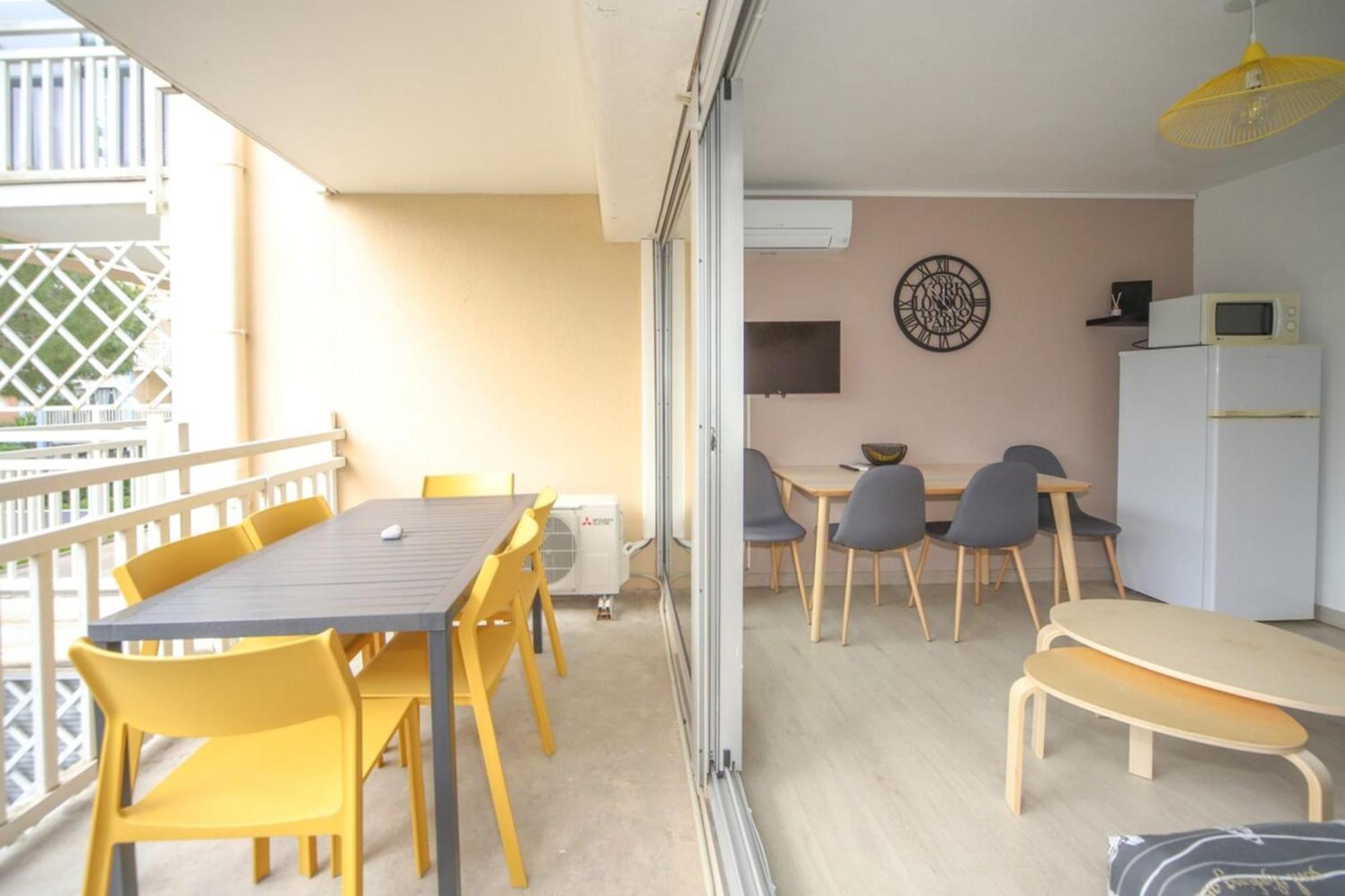 T2 Tamaris Piscine Proche Mer Palavas Parking 外观 照片
